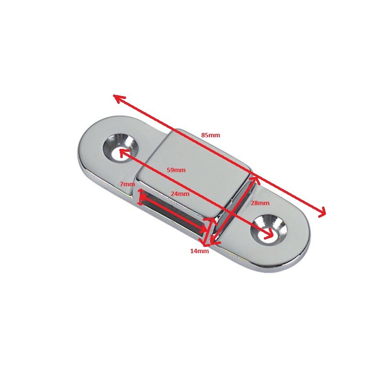 Platine laiton chromé pour échelle Platine laiton chromé pour échelle