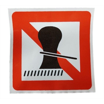 Aufkleber Anlegen verboten