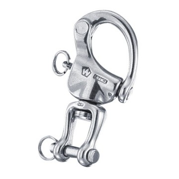 SB-Karte mit Wichard-Schnappschäkel with swivel fork 70mm