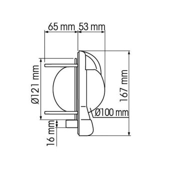 Compas Plastimo Contest 101 Blanc, Rose blanche, zones ABC