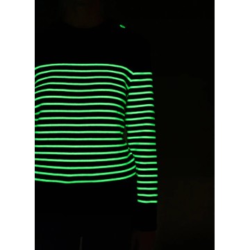 Pull marin en laine Saint-James, Binic, Marine/Phosphorescent