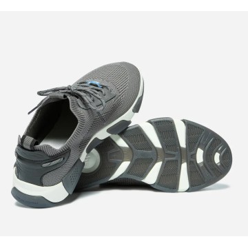 Chaussures bateau en cuir TBS Jaziwat, gris