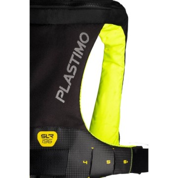 Plastimo SLR 196 Rettungsweste, Automatisch, aufblasbare Weste mit lifebelt + Unterziehshirt schwarz