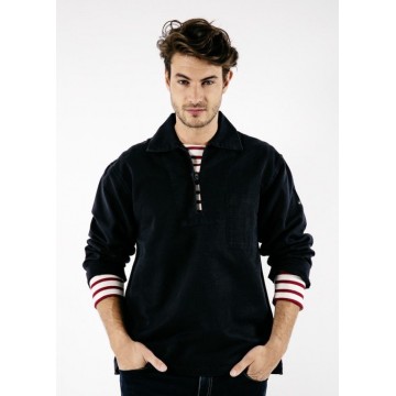 Saint James Fischerhemd Nemo, Navy | [5] Größe XL