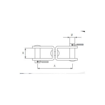 Wirbelschäkel aus rostfreiem Stahl Ø6mm 36mm