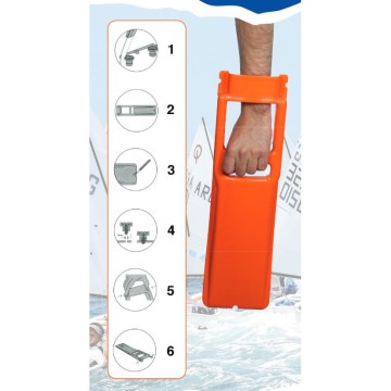 Pagaie Optimist orange 'Praddel Paddle'