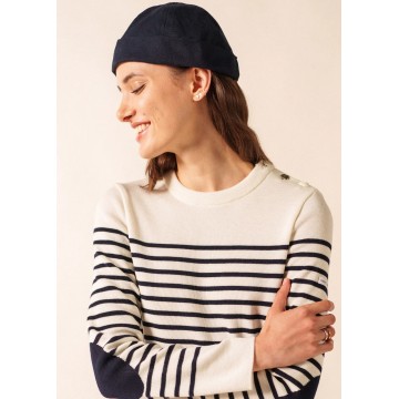 Bonnet Saint-James en coton Miki Canevas Navy, TU