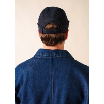 Bonnet Saint-James en coton Miki Canevas Navy, TU