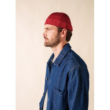 Bonnet Saint-James en coton Miki Canevas Brique, TU