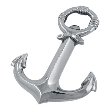 Tire-bouchon - Décapsuleur en forme d\'ancre en laiton chromé