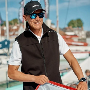 Veste Musto sans manches Evo Crew Softshell, noir