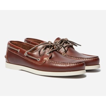 Chaussures bateau en cuir TBS Phenis Acajou