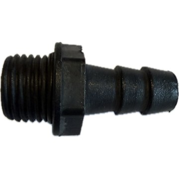 Embout mâle droit pour reservoir carburant 25mm, 1/4\"