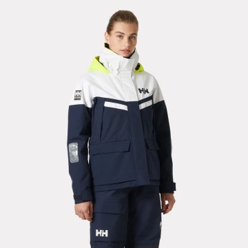 Veste Femme Helly Hansen, W Pier Jacket 4.0, navy/blanc