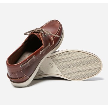 Chaussures bateau en cuir TBS Phenis Acajou