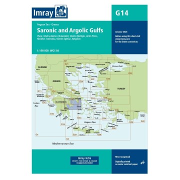 Imray-Karte G14 Griechenland  Saronischer Golf und Argolischer Golf