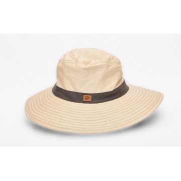 Chapeau anti-UV unisexe "Aventure" Beige/Carbone
