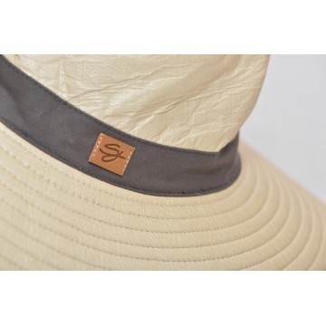 Chapeau anti-UV unisexe "Aventure" Beige/Carbone