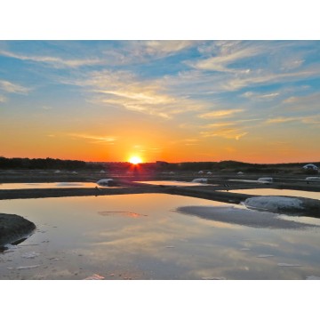 Duo aus Fleur de Sel und grobem Guérande-Salz