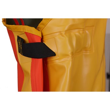 Guy Cotten X-Trapper Gewachste Latzhose Orange/Gelb