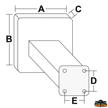 Chaise moteur auxiliaire réglable - Support moteur en aluminium 4 positions