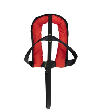 Gilet de sauvetage automatique gonflable avec harnais et sous cutale pour enfants 15-40 kg NEO-J rouge
