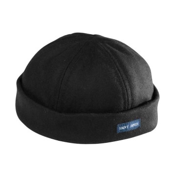 Bonnet Saint-James en laine Marin Miki noir, TU