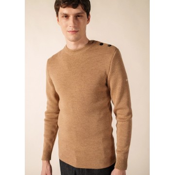 Saint James Seemanspullover Herren, Rochefort, dunkelbeige