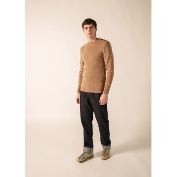 Saint James Seemanspullover Herren, Rochefort, dunkelbeige