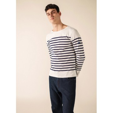 Saint James Unisex Matrosenshirt Naval weiss/marineblau
