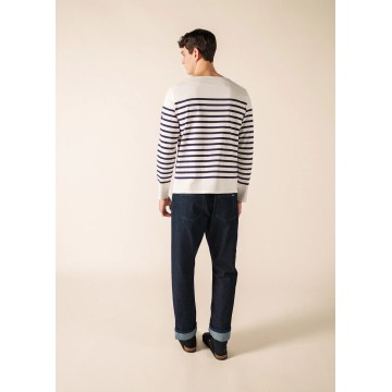 Saint James Unisex Matrosenshirt Naval weiss/marineblau