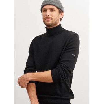 Saint James Lery Rollkragenpullover, schwarz