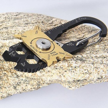 20-in-1-Multifunktions-Taschen-Gadget, tragbarer Mini-Schlüsselanhänger, Schlüsselanhänger für das Boot und Outdoor-Aktivitäten