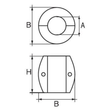 Anode Noix d\'arbre Zinc