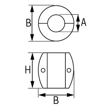 Anode Noix d\'arbre Zinc