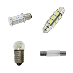 Ampoule Navette LED 12V 2.4W 12LED 44mm (lot de 2 pièces)